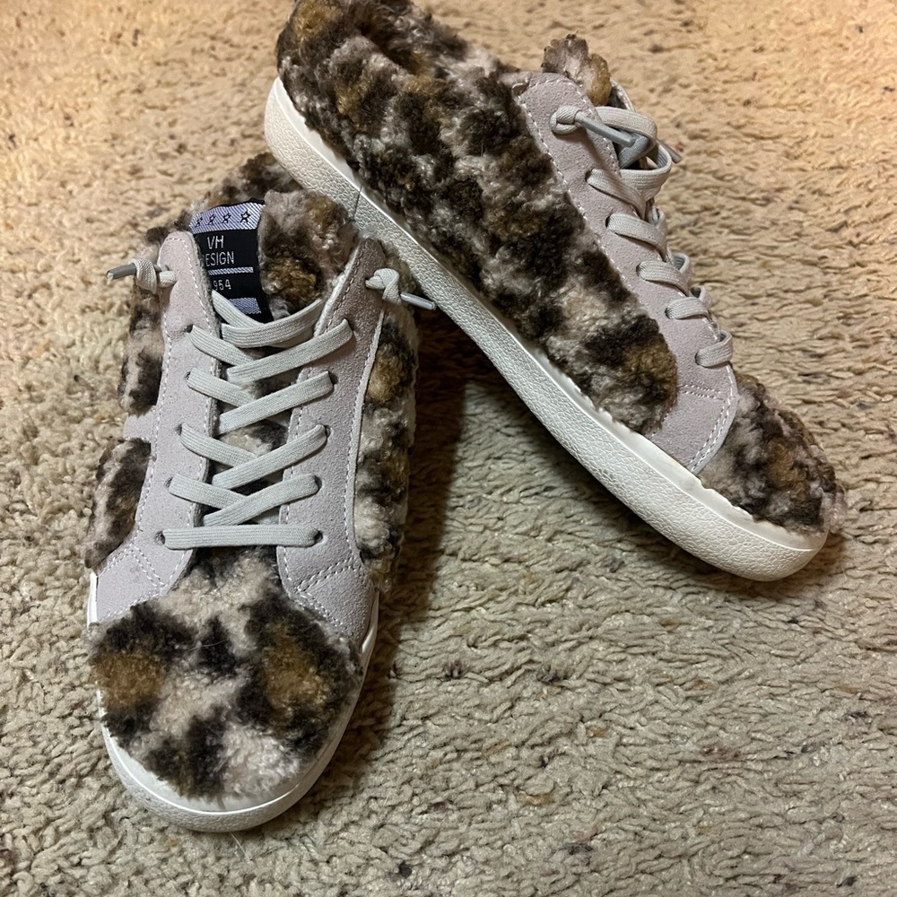 Vintage Havana faux Fur Sneakers